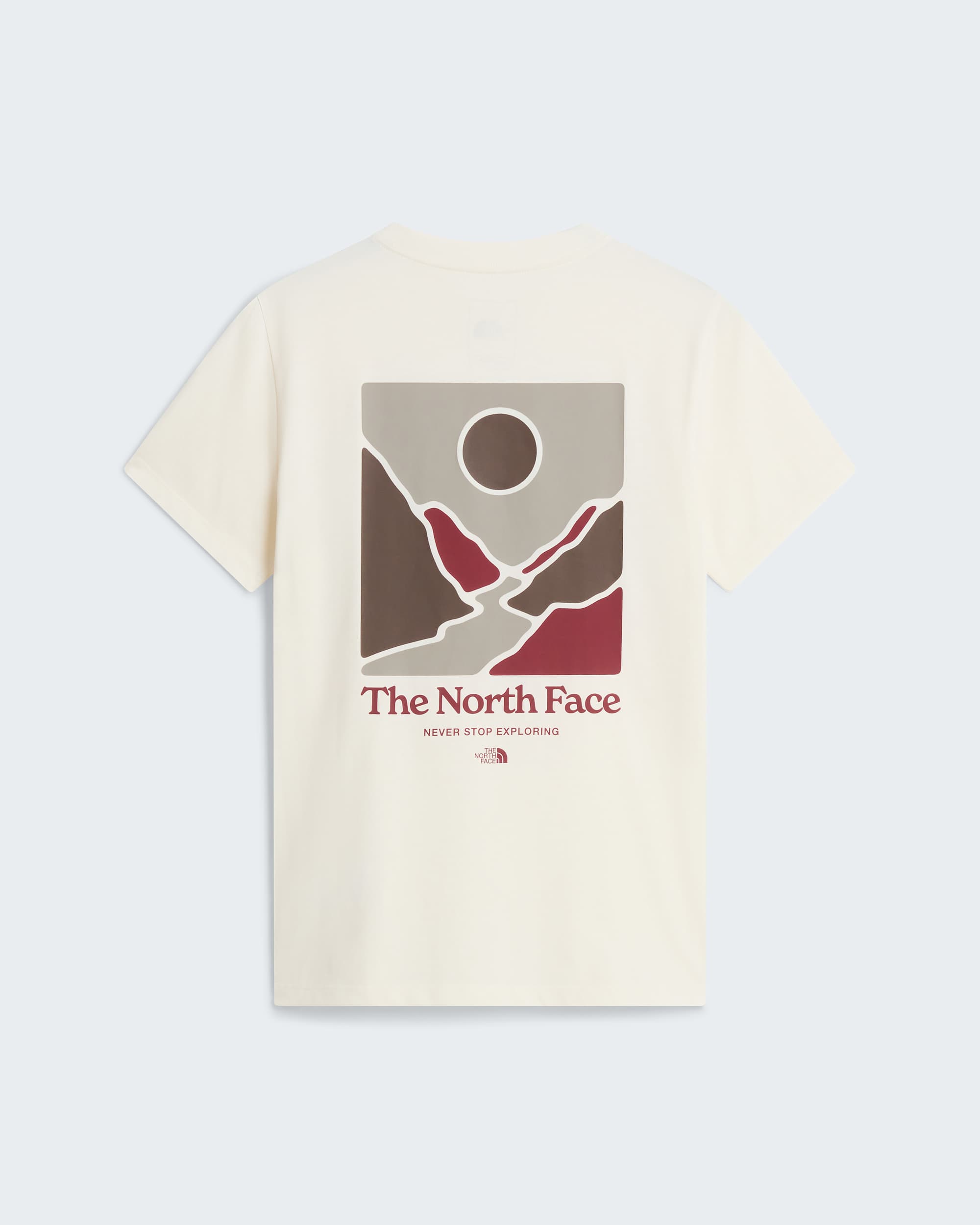 Monte normal geschnittenes T-Shirt mit Grafik für Damen – White Dune
