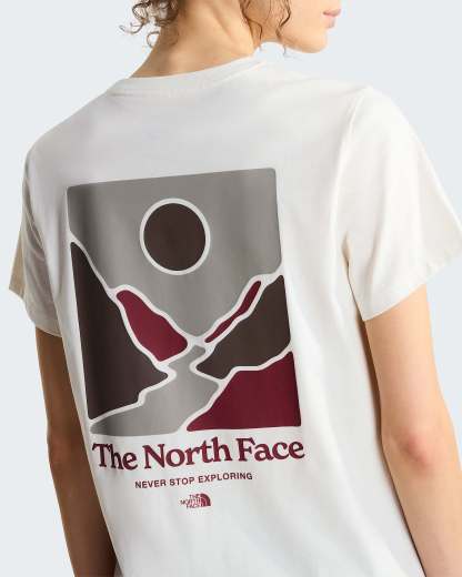 Monte normal geschnittenes T-Shirt mit Grafik für Damen – White Dune