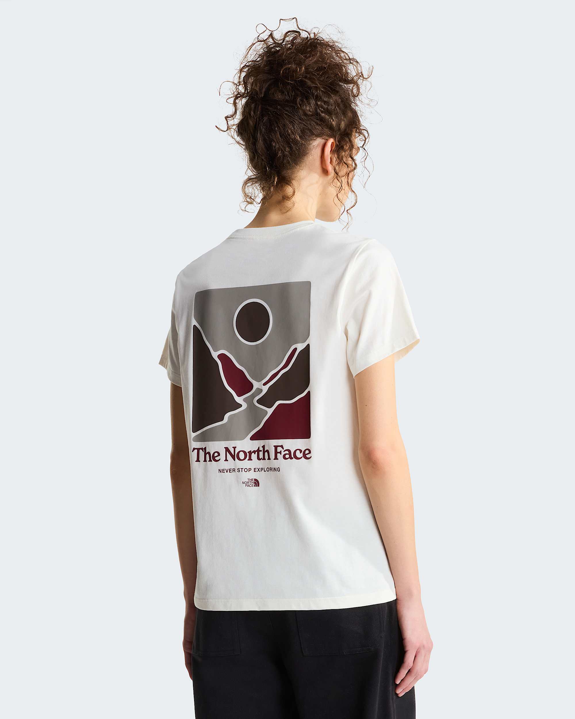 Monte normal geschnittenes T-Shirt mit Grafik für Damen – White Dune