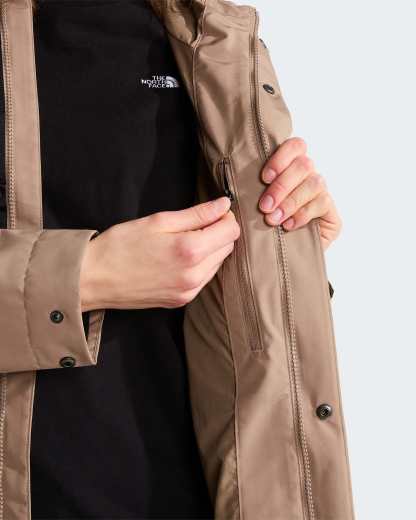 New Nukabira Shell Parka für Damen – Garnet