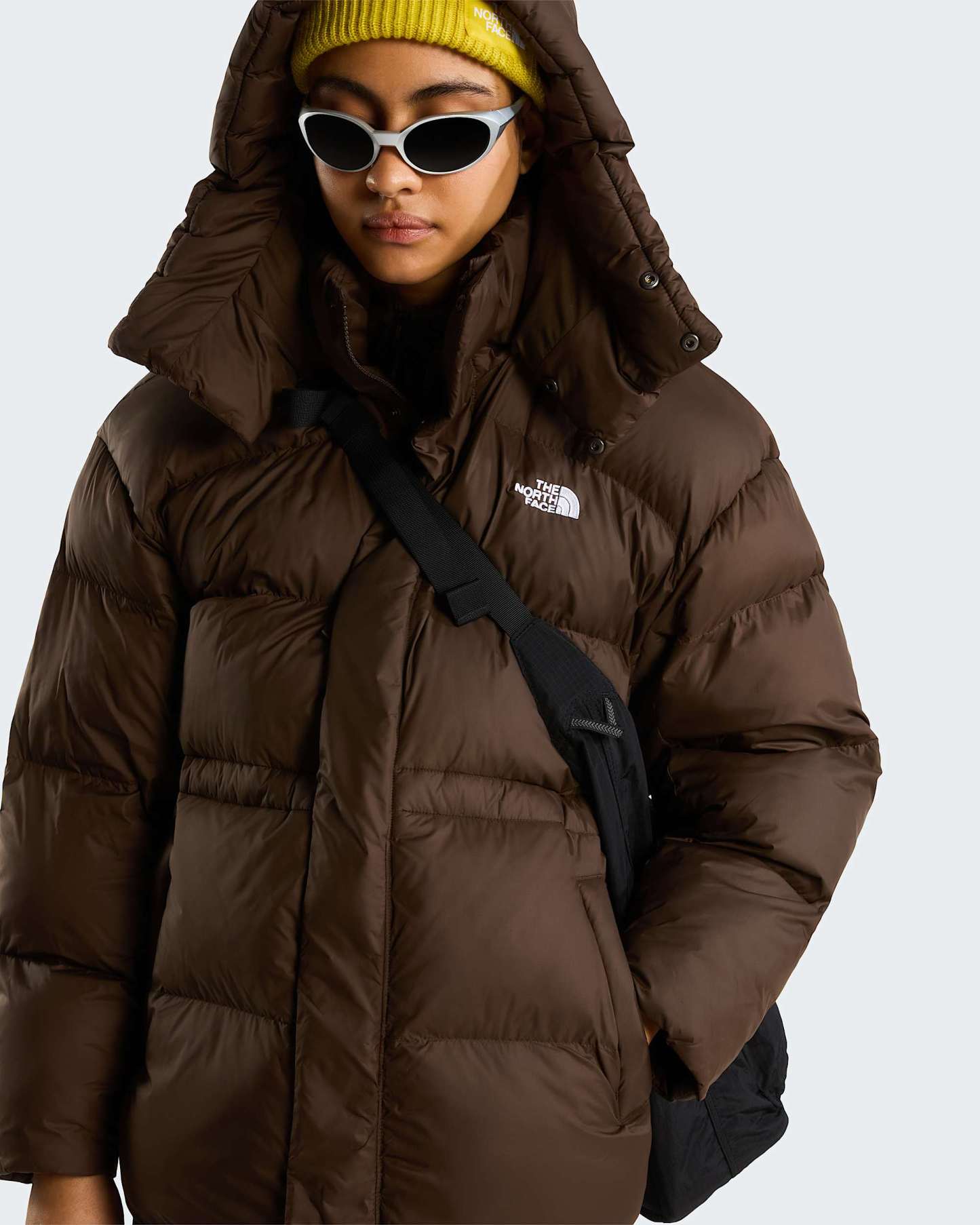 Oversized Pufferjacke Damen – Dark Chestnut