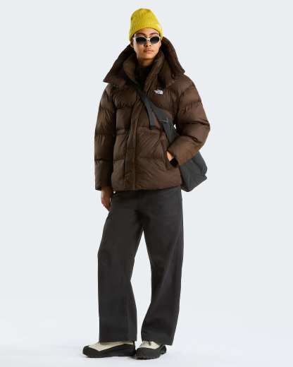 Oversized Pufferjacke Damen – Dark Chestnut