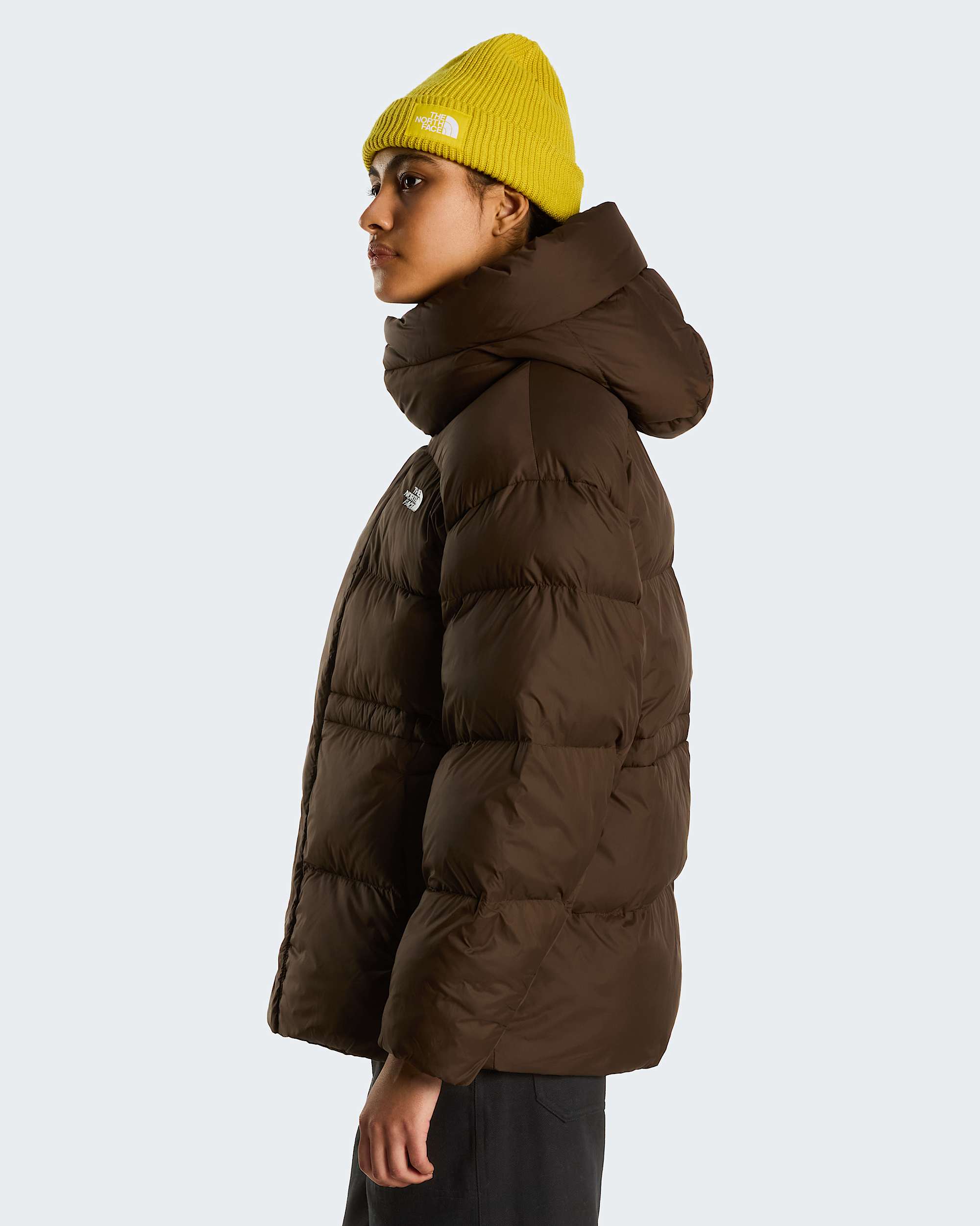 Oversized Pufferjacke Damen – Dark Chestnut