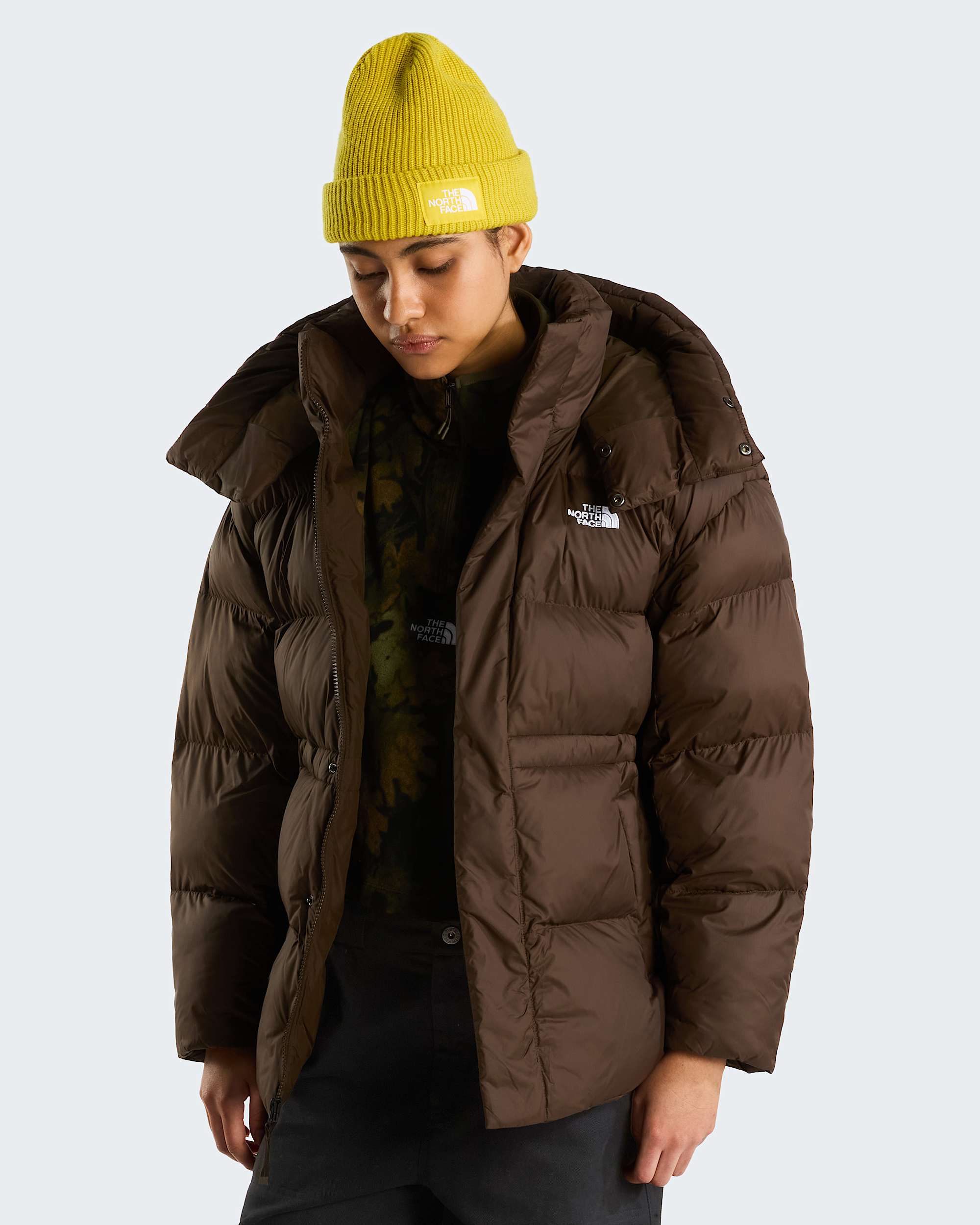 Oversized Pufferjacke Damen – Dark Chestnut