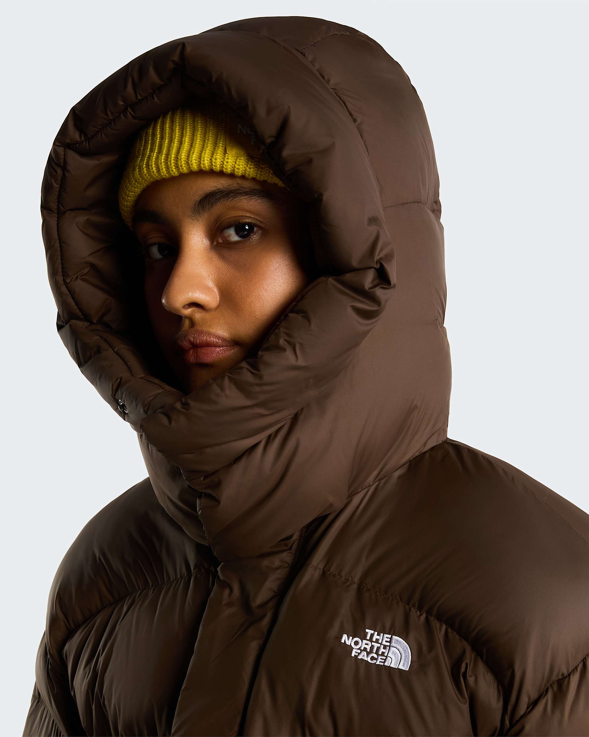 Oversized Pufferjacke Damen – Dark Chestnut