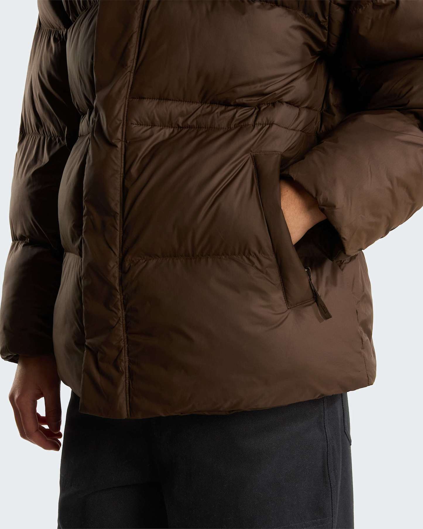 Oversized Pufferjacke Damen – Dark Chestnut