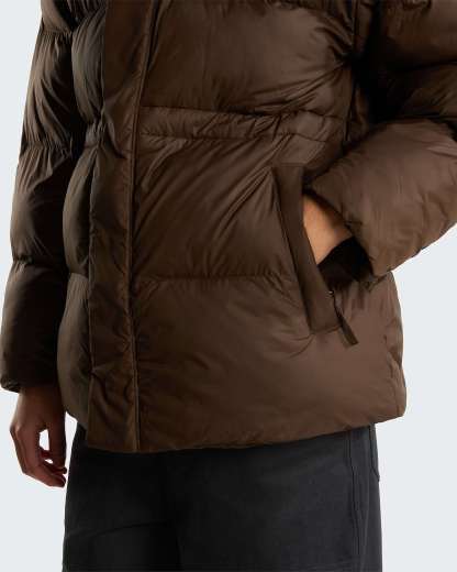 Oversized Pufferjacke Damen – Dark Chestnut