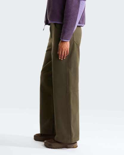 Pinecrest Wide Leg Hose Damen – New Taupe Green