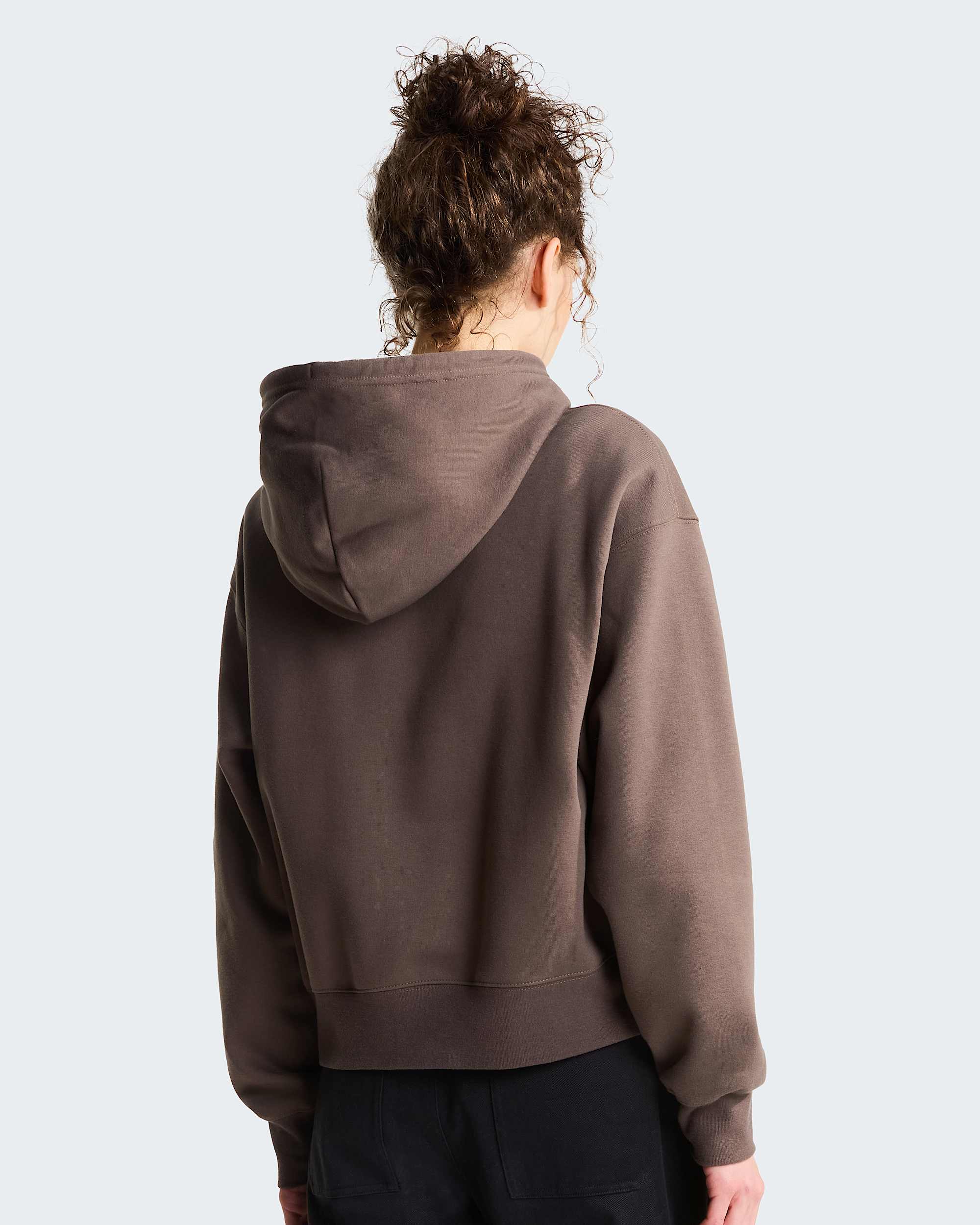 TNF™ Essential Simple Dome Boxy Oversized Hoodie Damen – Smokey Brown