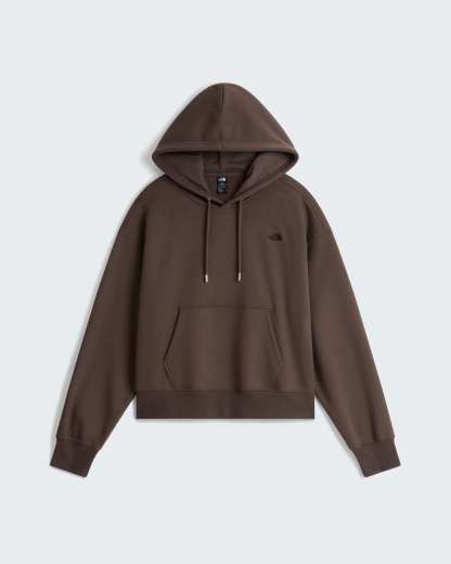 TNF™ Essential Simple Dome Boxy Oversized Hoodie Damen – Smokey Brown