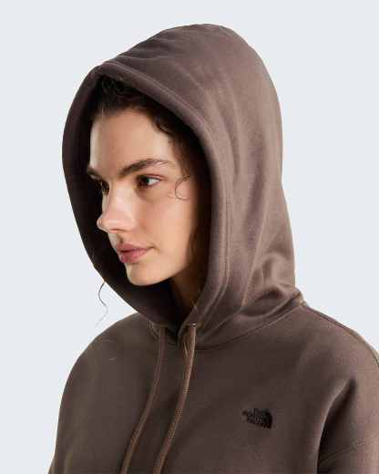TNF™ Essential Simple Dome Boxy Oversized Hoodie Damen – Smokey Brown