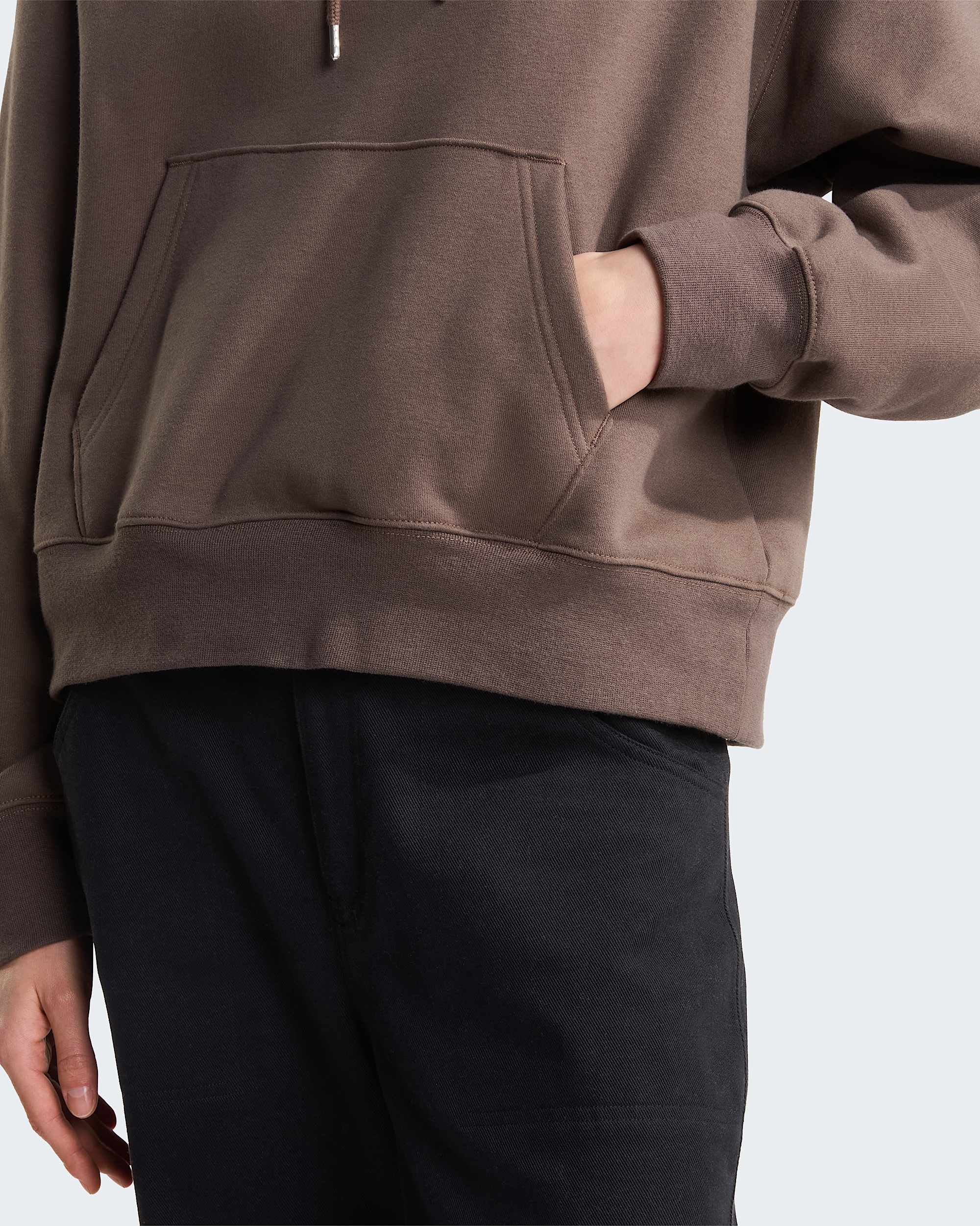 TNF™ Essential Simple Dome Boxy Oversized Hoodie Damen – Smokey Brown