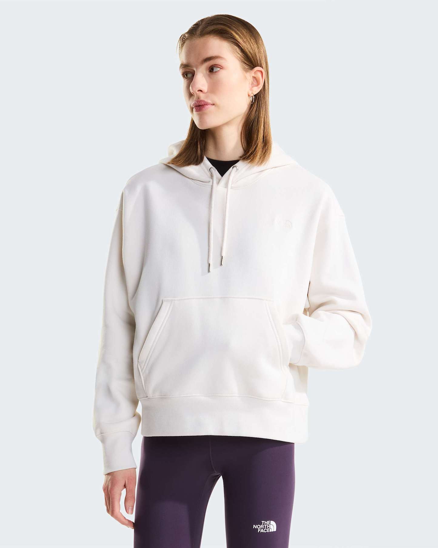 TNF™ Essential Simple Dome Boxy Oversized Hoodie Damen – White Dune-White Dune