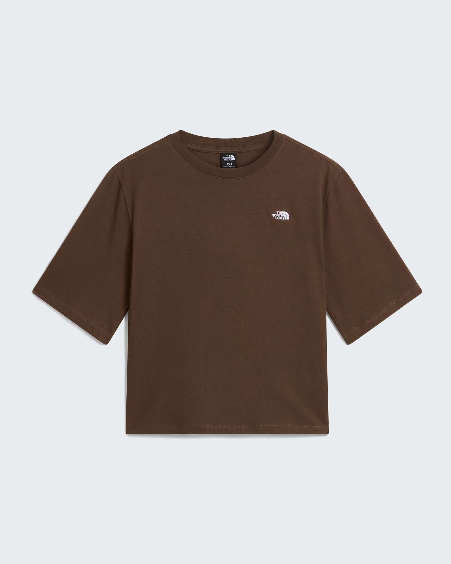 TNF™ Essential Simple Dome Boxy T-Shirt mit lockerer Passform Damen – Smokey Brown