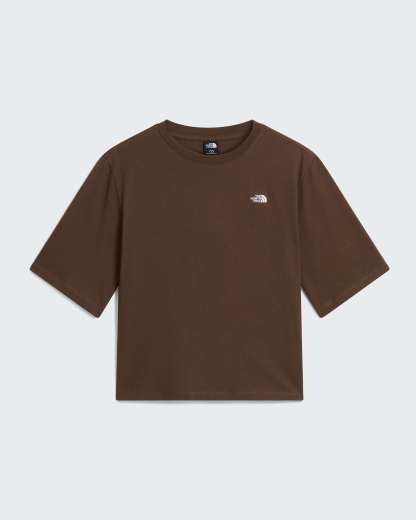 TNF™ Essential Simple Dome Boxy T-Shirt mit lockerer Passform Damen – Smokey Brown