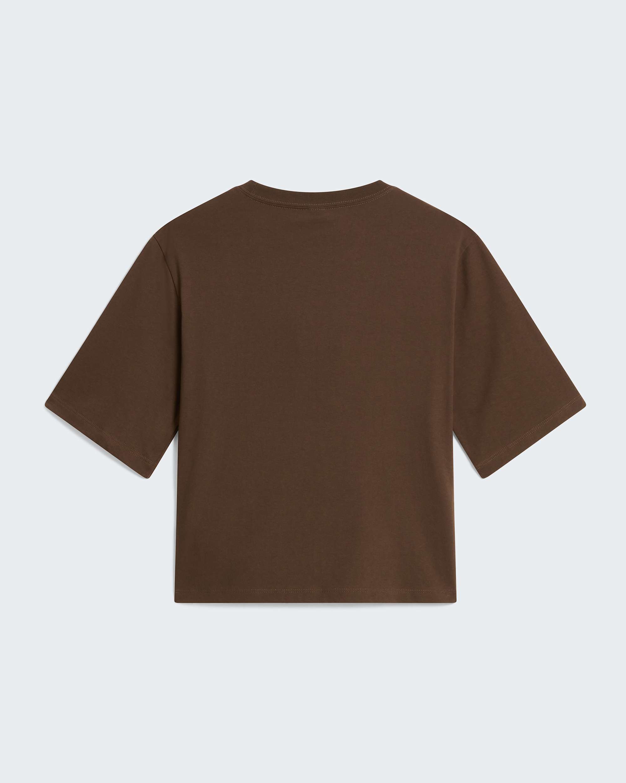 TNF™ Essential Simple Dome Boxy T-Shirt mit lockerer Passform Damen – Smokey Brown