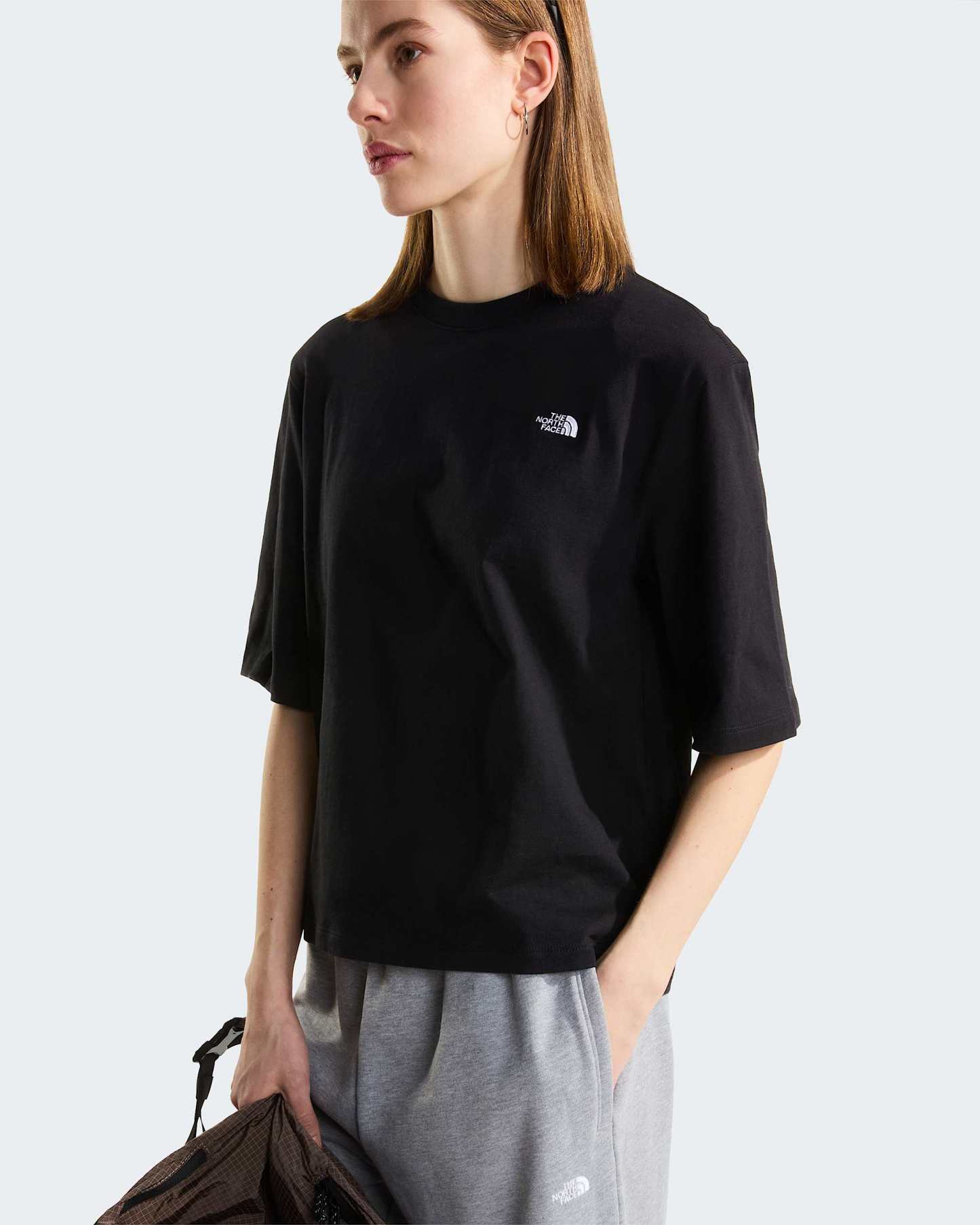 TNF™ Essential Simple Dome Boxy T-Shirt mit lockerer Passform Damen – TNF Black