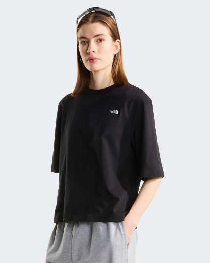 TNF™ Essential Simple Dome Boxy T-Shirt mit lockerer Passform Damen – TNF Black