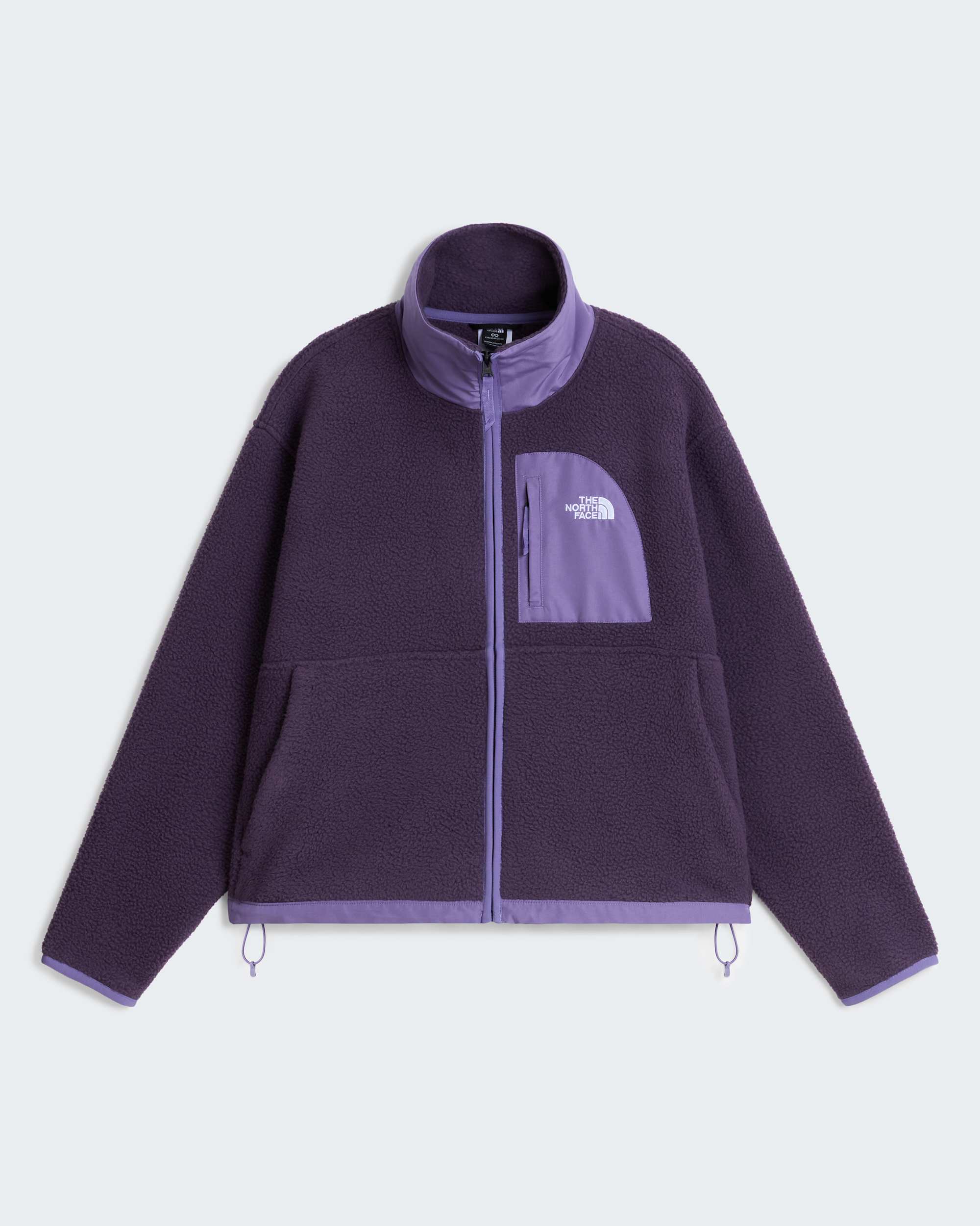 Yumiori Off-Peak Fleecejacke mit durchgehendem RV für Damen – Endless Dusk-Grounded Plum