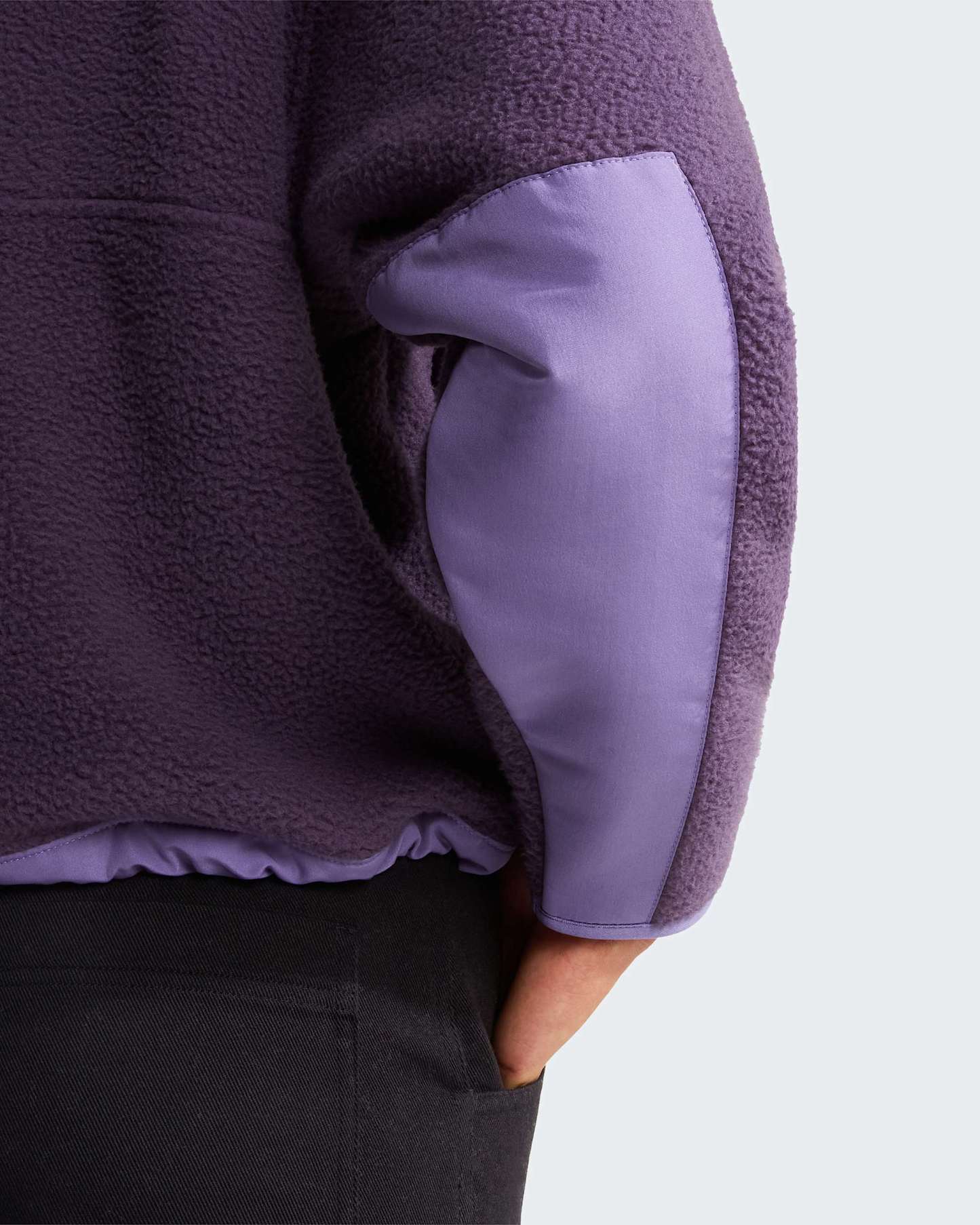 Yumiori Off-Peak Fleecejacke mit durchgehendem RV für Damen – Endless Dusk-Grounded Plum