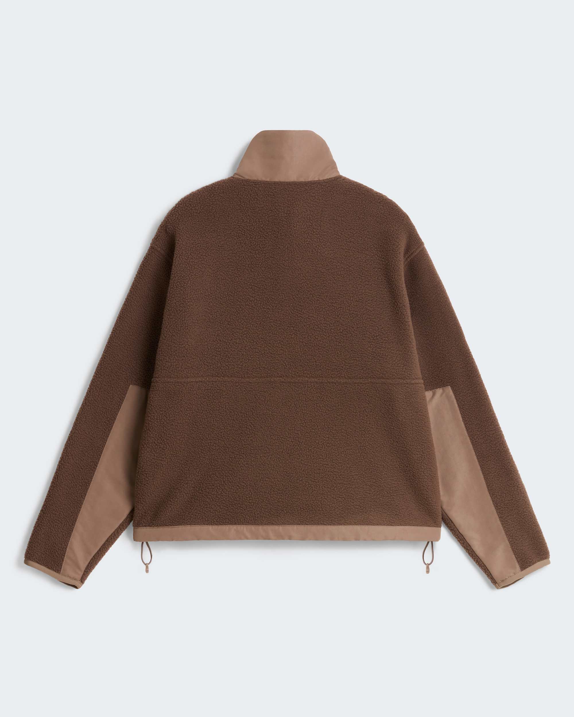 Yumiori Off-Peak Fleecejacke mit durchgehendem RV für Damen – Smokey Brown-Garnet