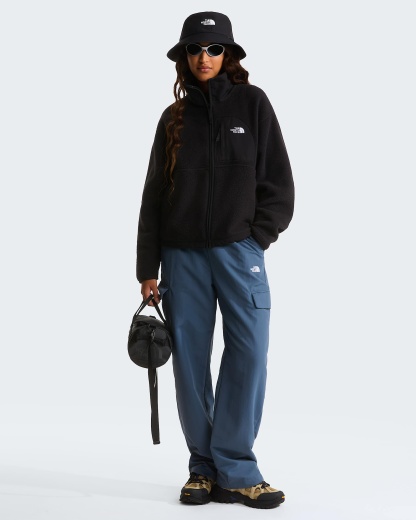 Yumiori Off-Peak Fleecejacke mit durchgehendem RV für Damen – TNF Black
