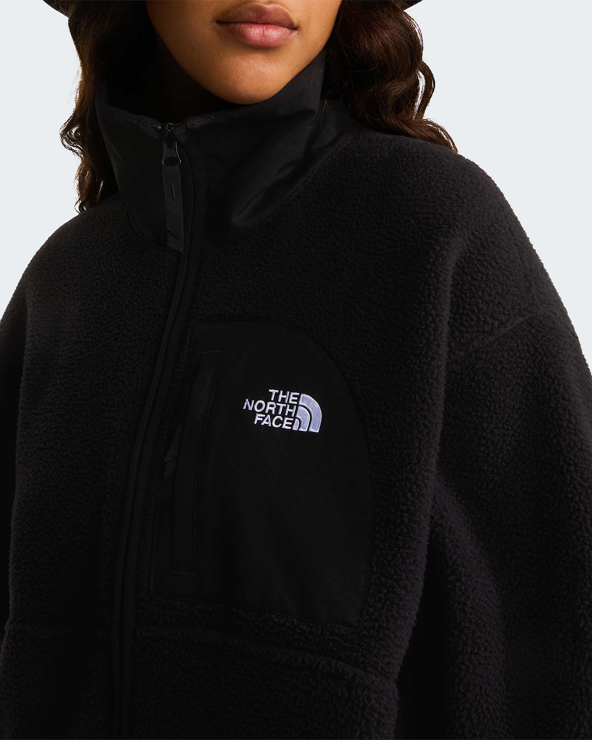 Yumiori Off-Peak Fleecejacke mit durchgehendem RV für Damen – TNF Black