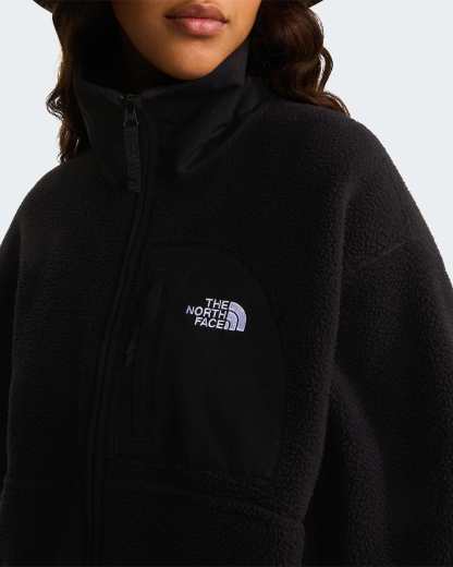 Yumiori Off-Peak Fleecejacke mit durchgehendem RV für Damen – TNF Black