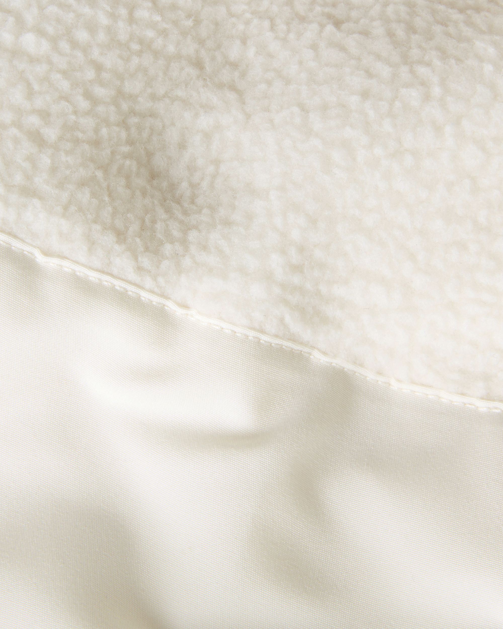 Yumiori Off-Peak Fleecejacke mit durchgehendem RV für Damen – White Dune