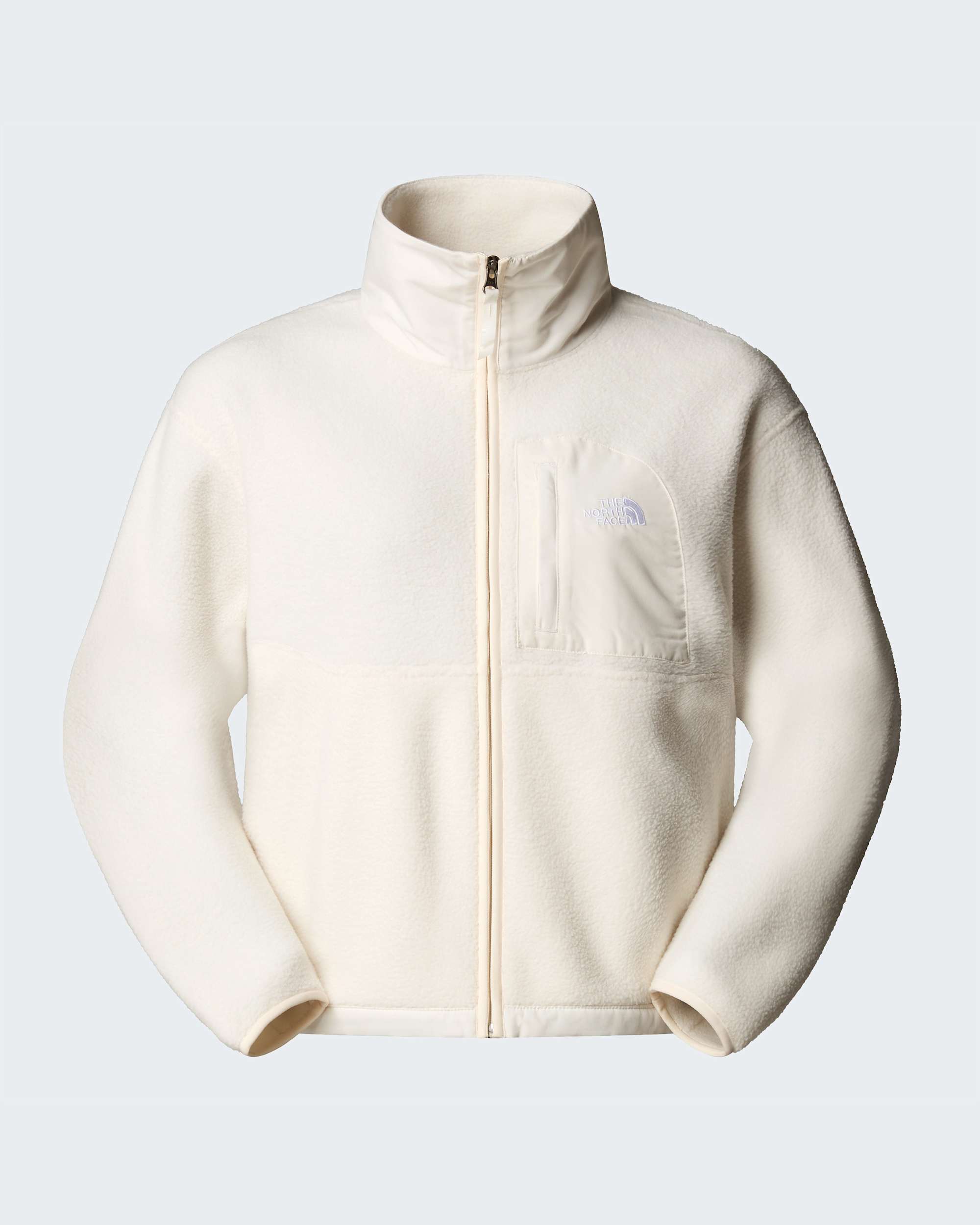 Yumiori Off-Peak Fleecejacke mit durchgehendem RV für Damen – White Dune