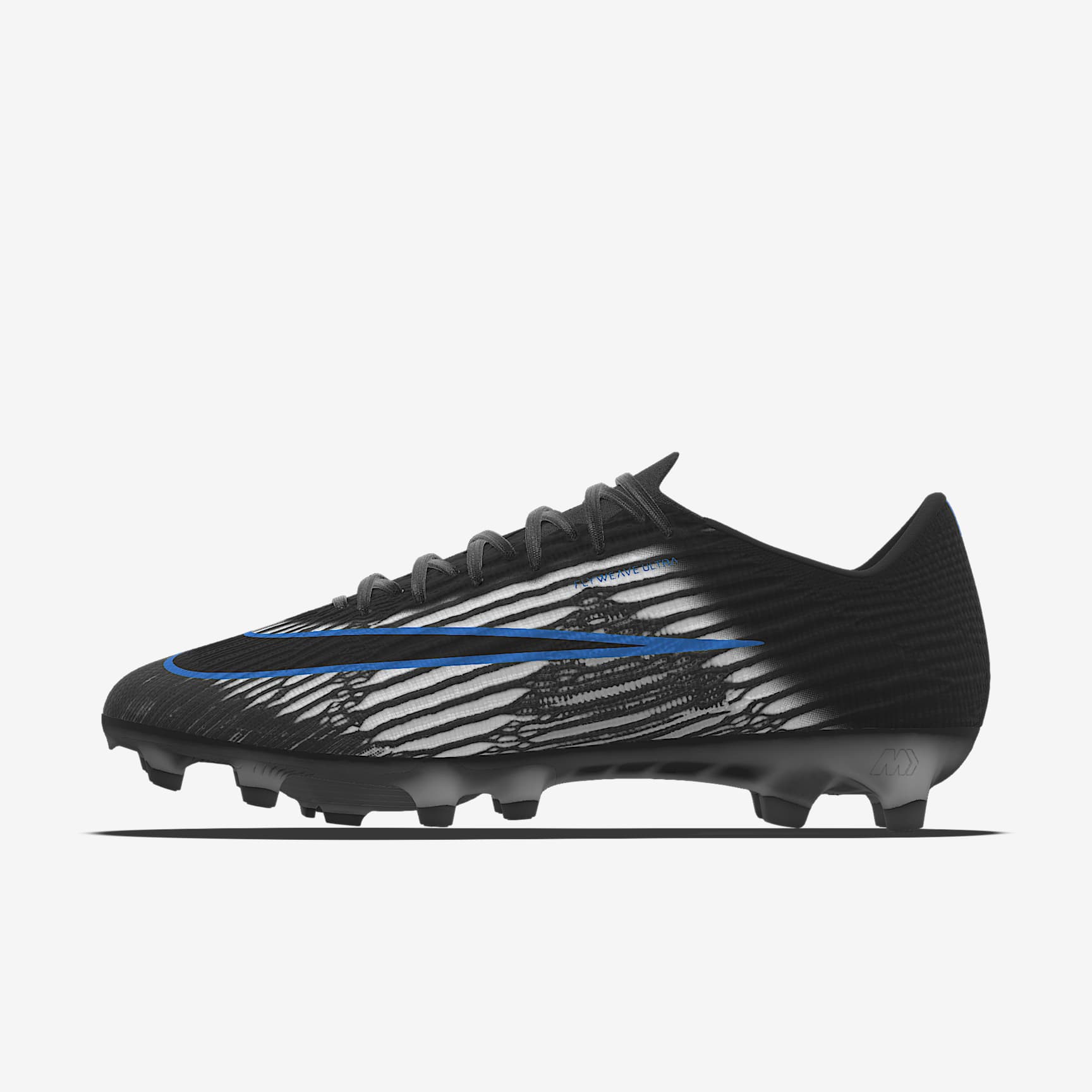 Nike Mercurial Superfly 11 Elite By You personalisierbarer Low-Top-Fußballschuh für Kunstrasen – Schwarz/Schwarz [4172670494]
