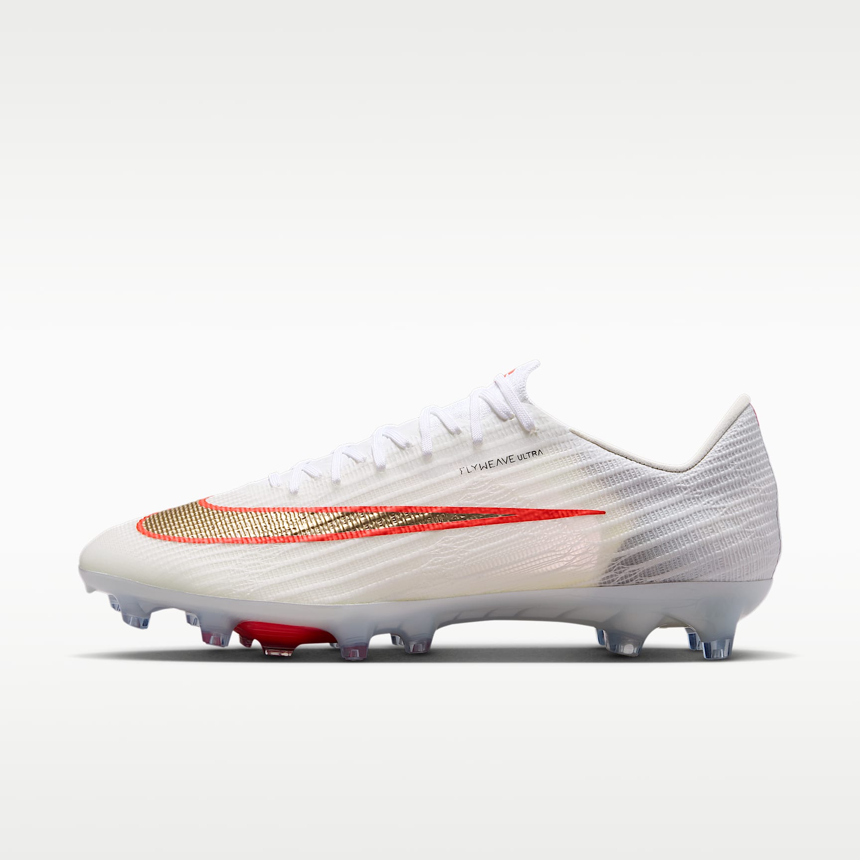 Nike Mercurial Superfly 11 Elite Low-Top-Fußballschuh für Kunstrasen – Weiß/Bright Crimson/Blur