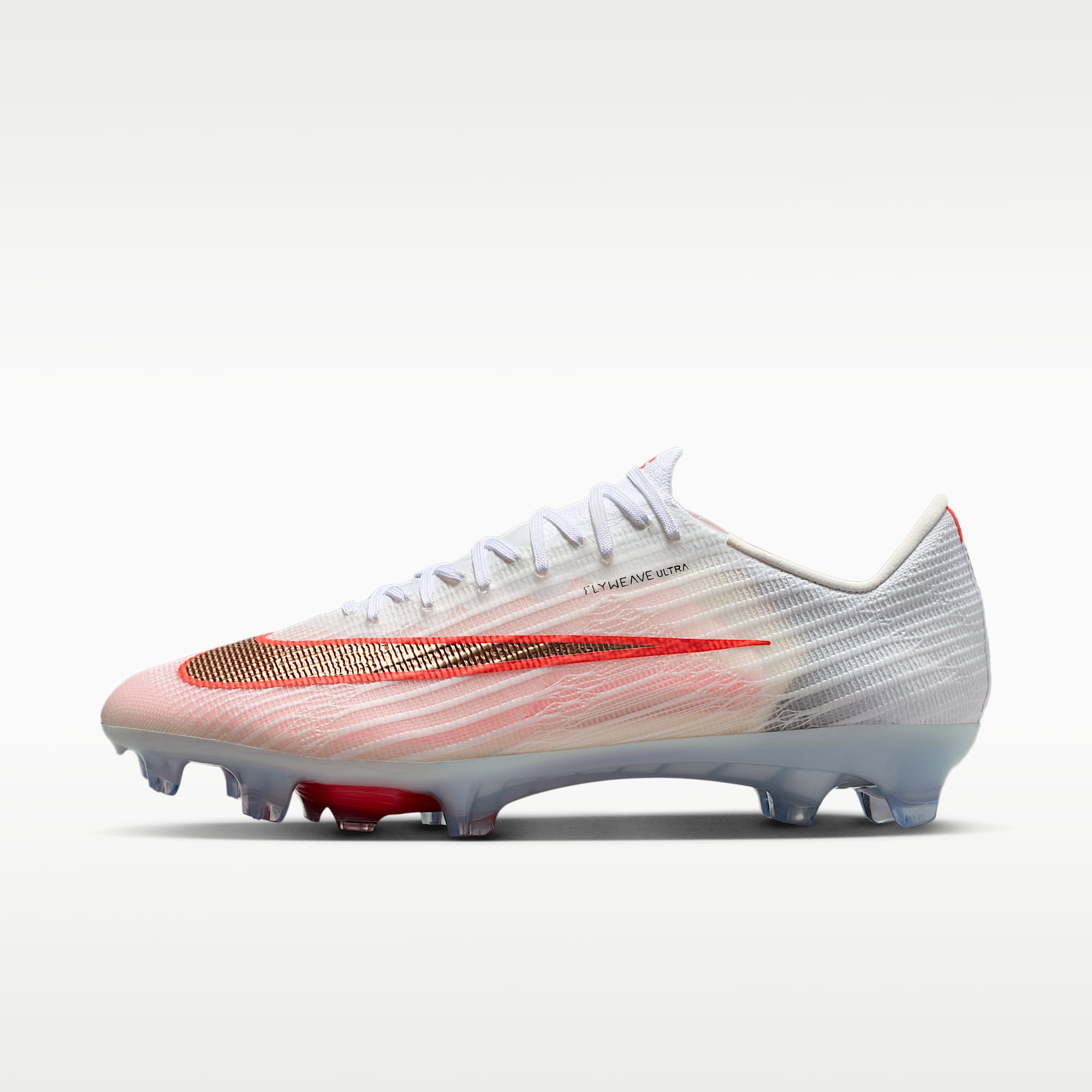 Nike Mercurial Superfly 11 Elite Low-Top-Fußballschuh für normalen Rasen – Weiß/Bright Crimson/Blur