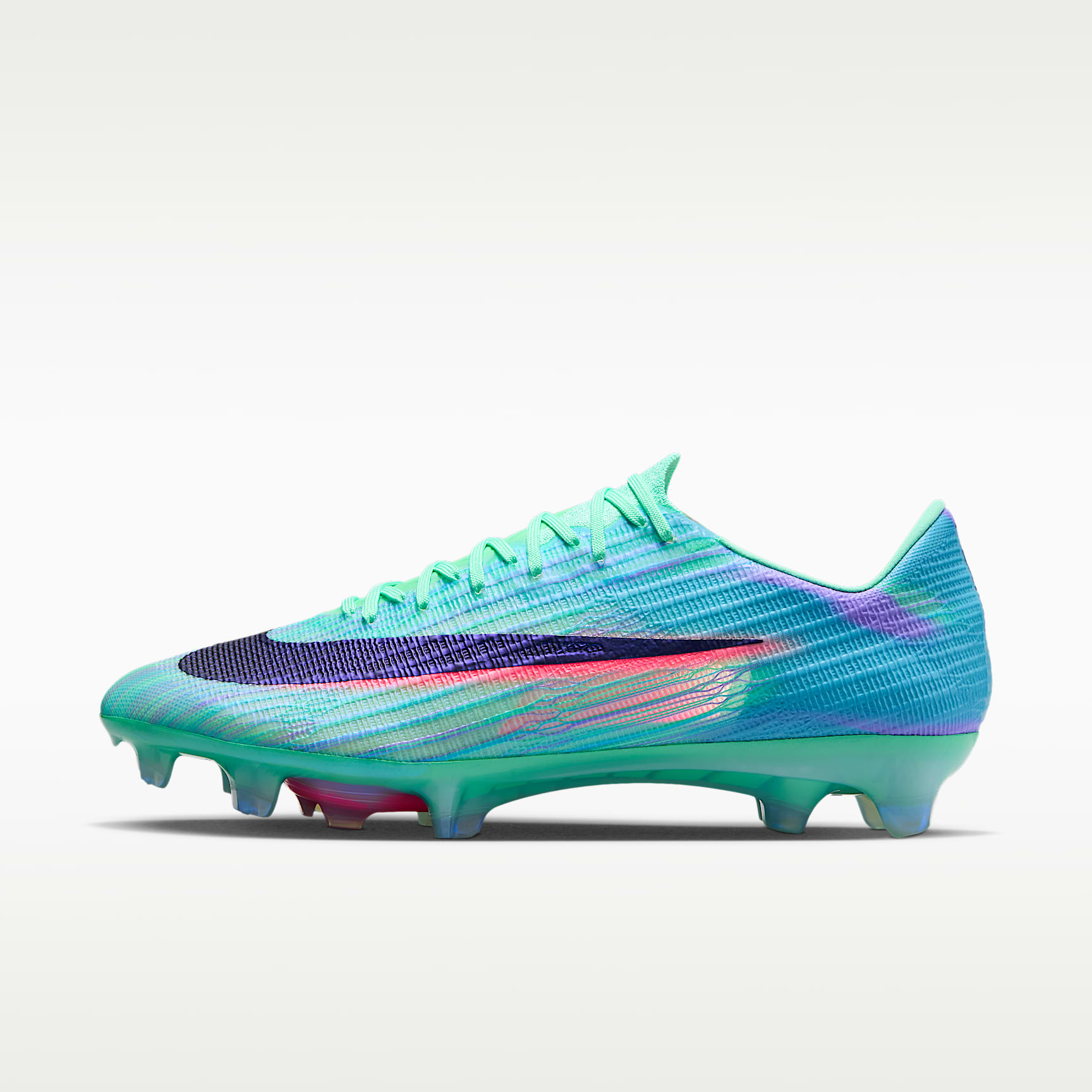 Nike Mercurial Superfly 11 Elite „Sam Kerr“ Low-Top-Fußballschuh für normalen Rasen – Green Glow/Fuchsia Dream/Lagoon Pulse/Schwarz