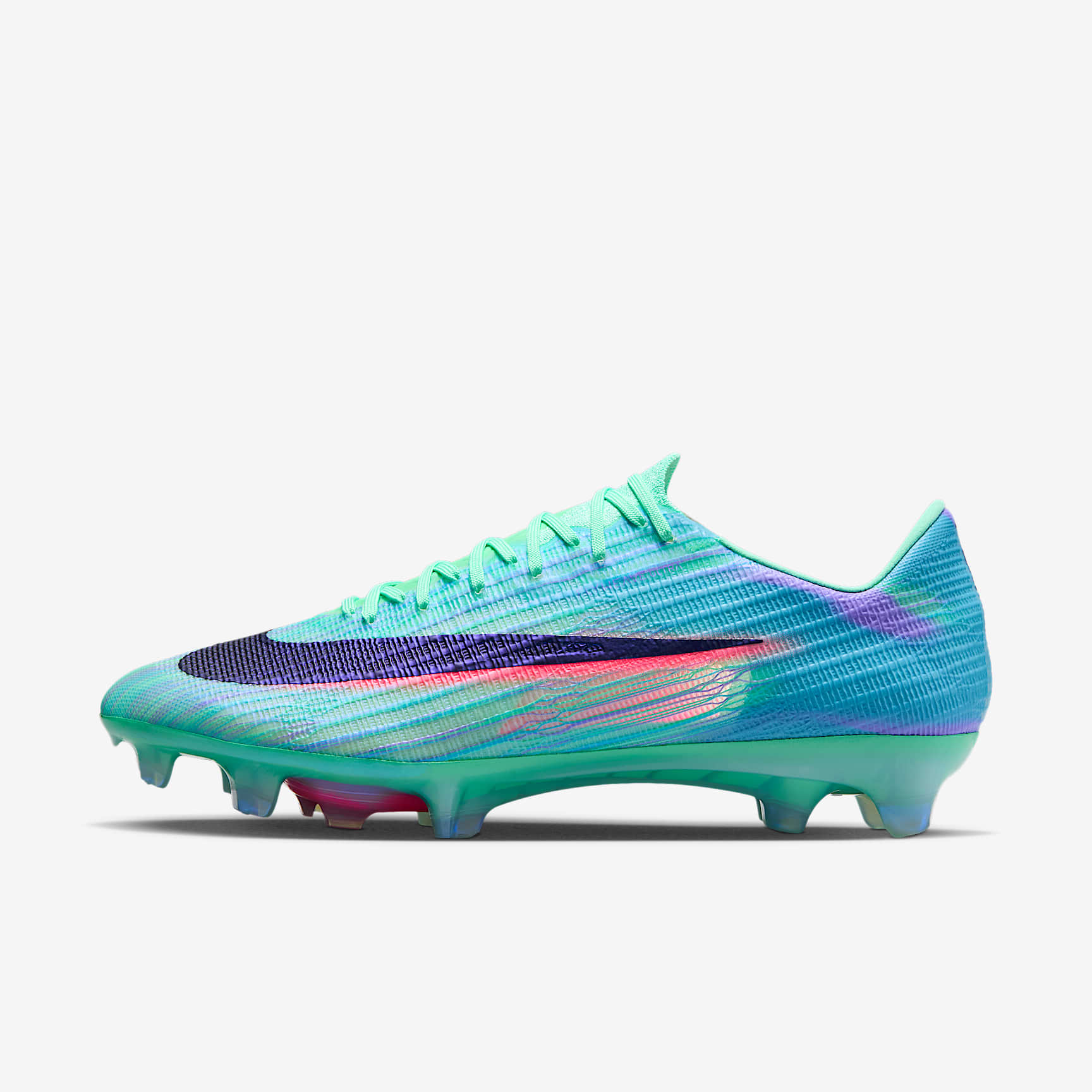 Nike Mercurial Superfly 11 Elite „Sam Kerr“ Low-Top-Fußballschuh für normalen Rasen – Green Glow/Fuchsia Dream/Lagoon Pulse/Schwarz