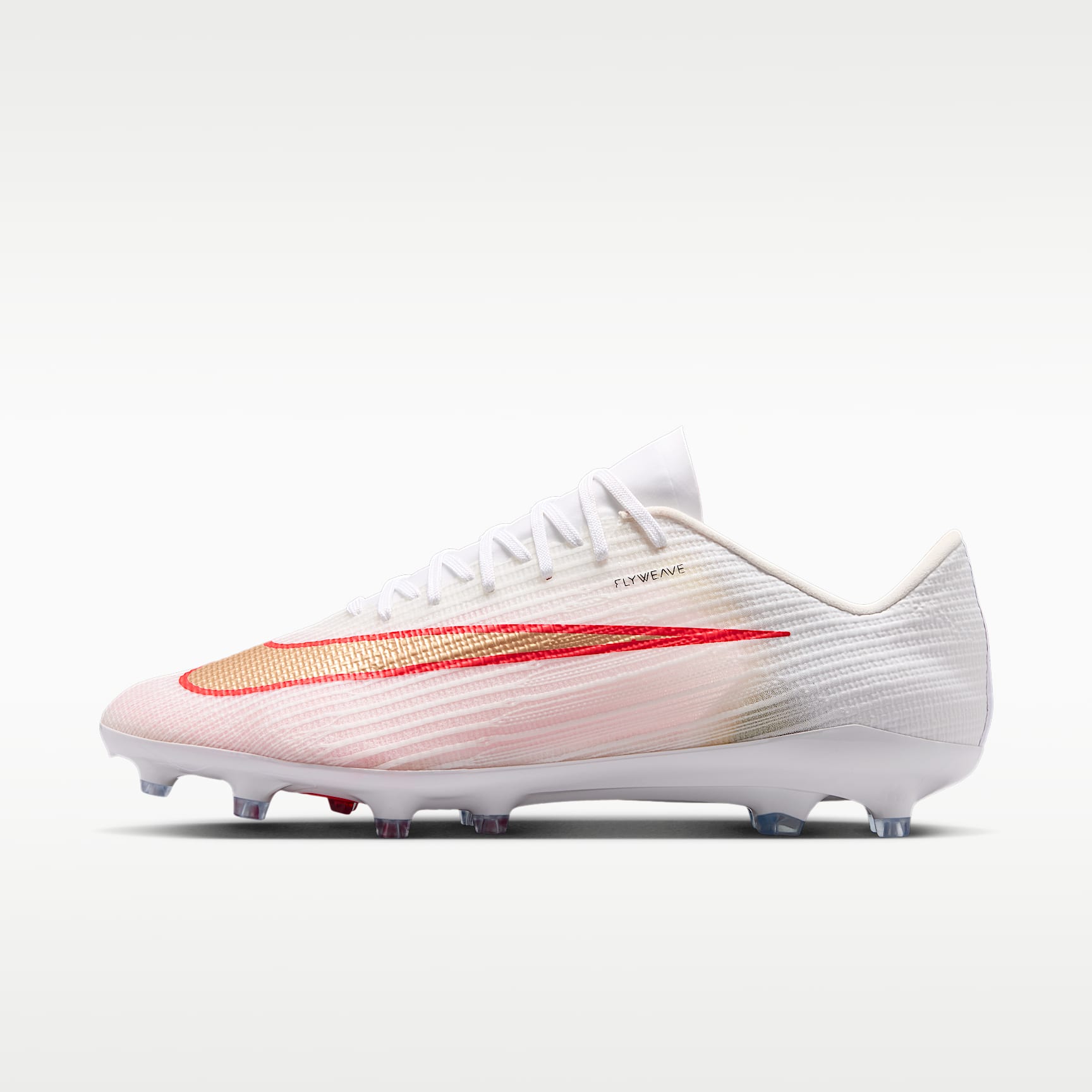 Nike Mercurial Superfly 11 Pro Low-Top-Fußballschuh für Kunstrasen – Weiß/Bright Crimson/Blur