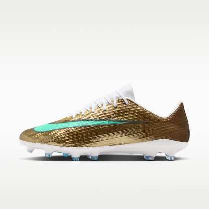 Nike Mercurial Superfly 11 Pro „Kylian Mbappé“ Low-Top-Fußballschuh für Kunstrasen – Metallic Gold/Green Glow