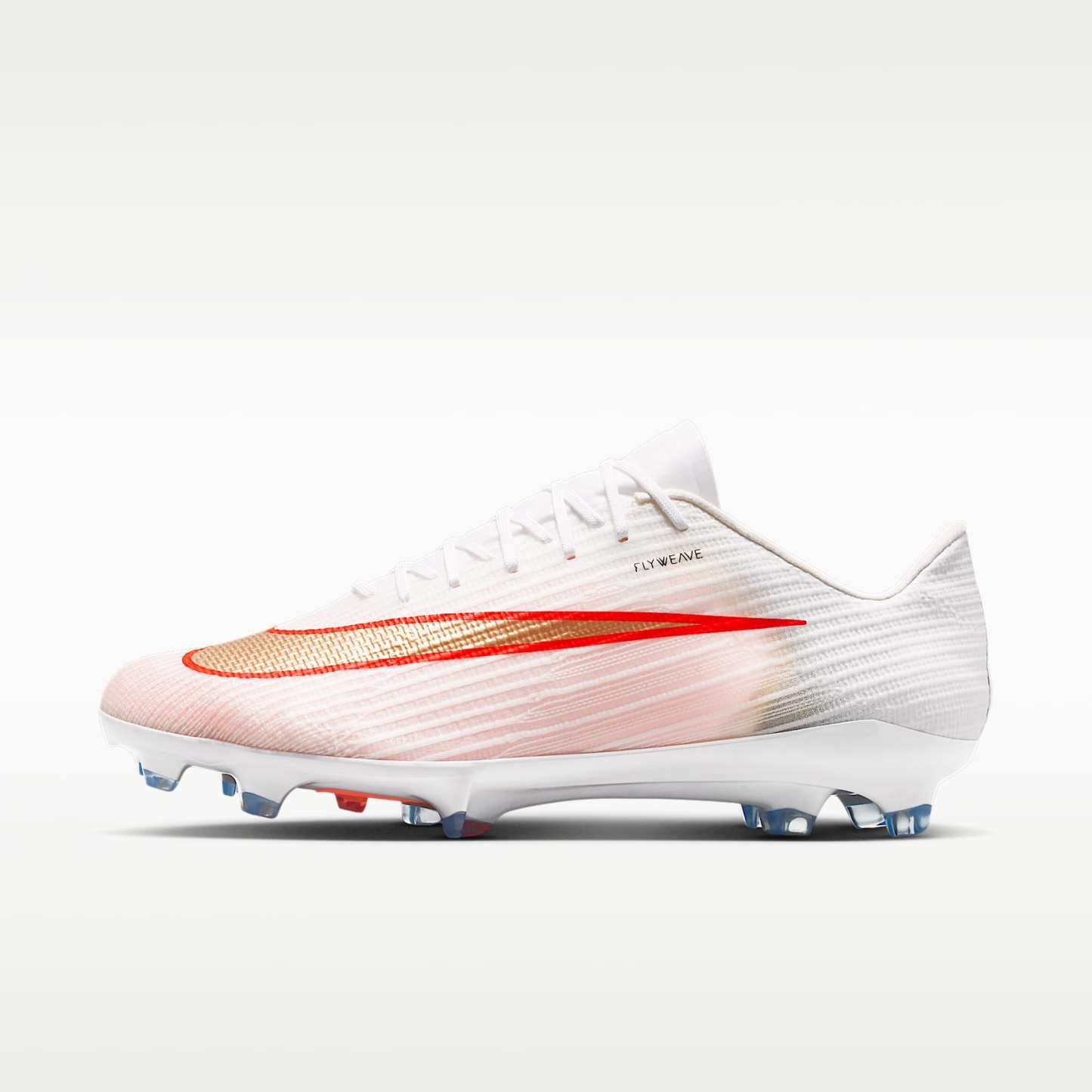 Nike Mercurial Superfly 11 Pro Low-Top-Fußballschuh für normalen Rasen – Weiß/Bright Crimson/Blur