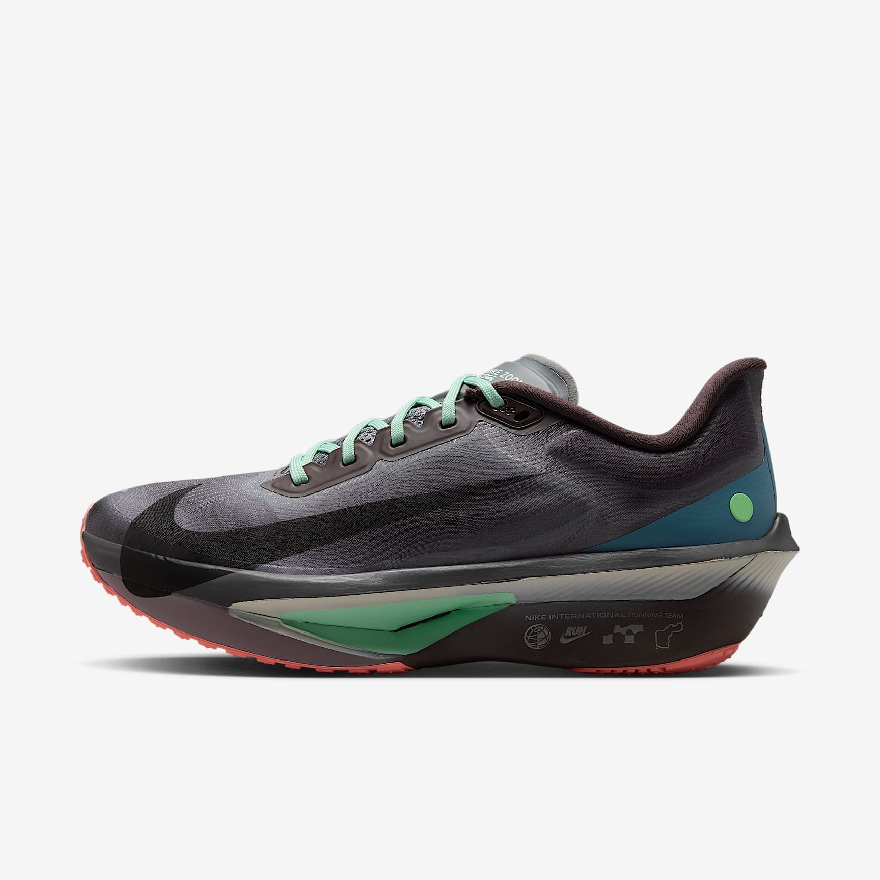 Nike Zoom Fly 6 Straßenlaufschuh für Wettkämpfe (Herren) – Baroque Brown/Smoke Grey/Ironstone/Schwarz