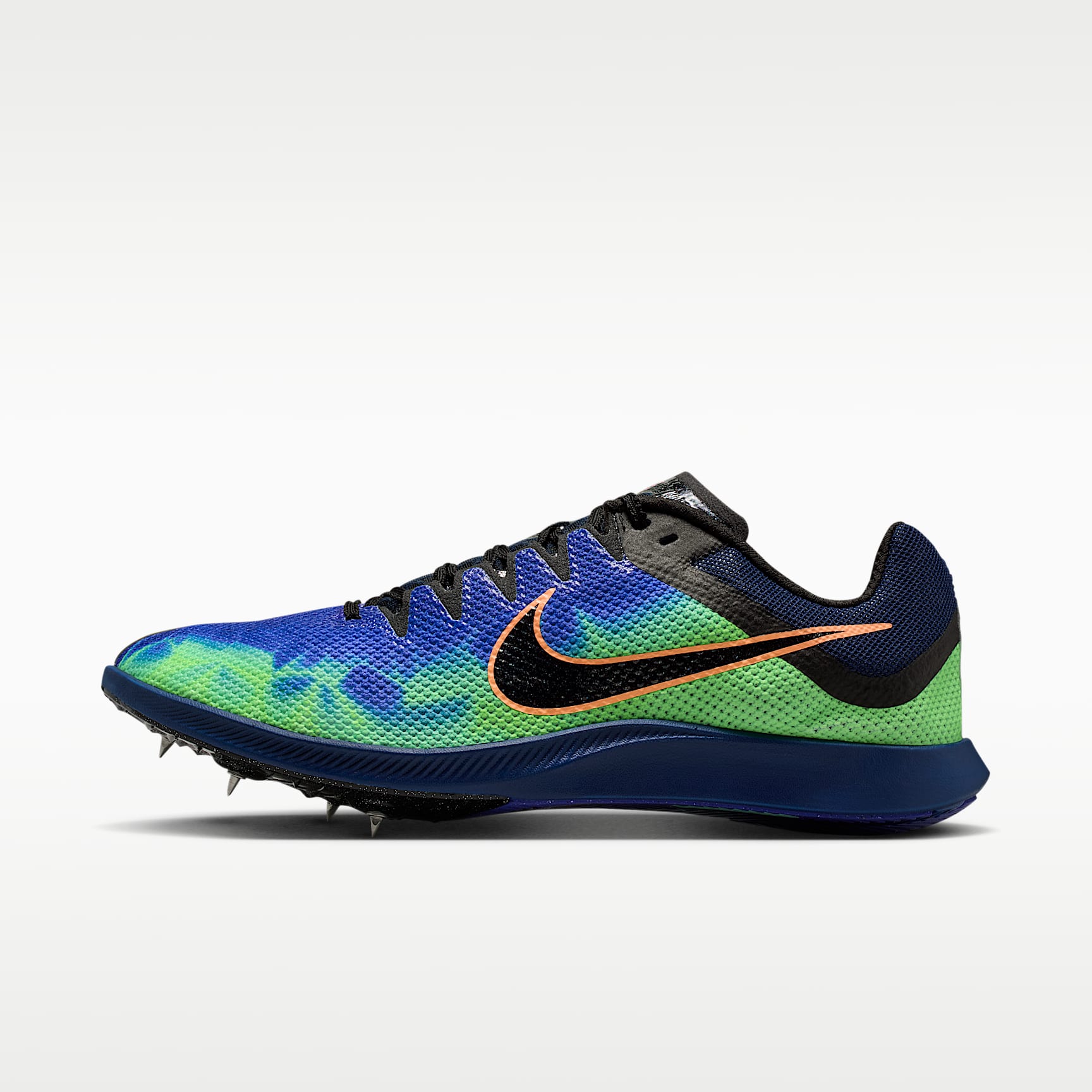 Nike Zoom Rival Distance Glam Leichtathletik-Langstrecken-Spikes – Dark Obsidian/Indigo Burst/Grün/Schwarz