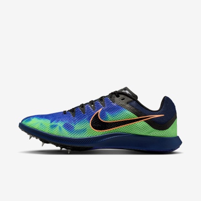 Nike Zoom Rival Distance Glam Leichtathletik-Langstrecken-Spikes – Dark Obsidian/Indigo Burst/Grün/Schwarz
