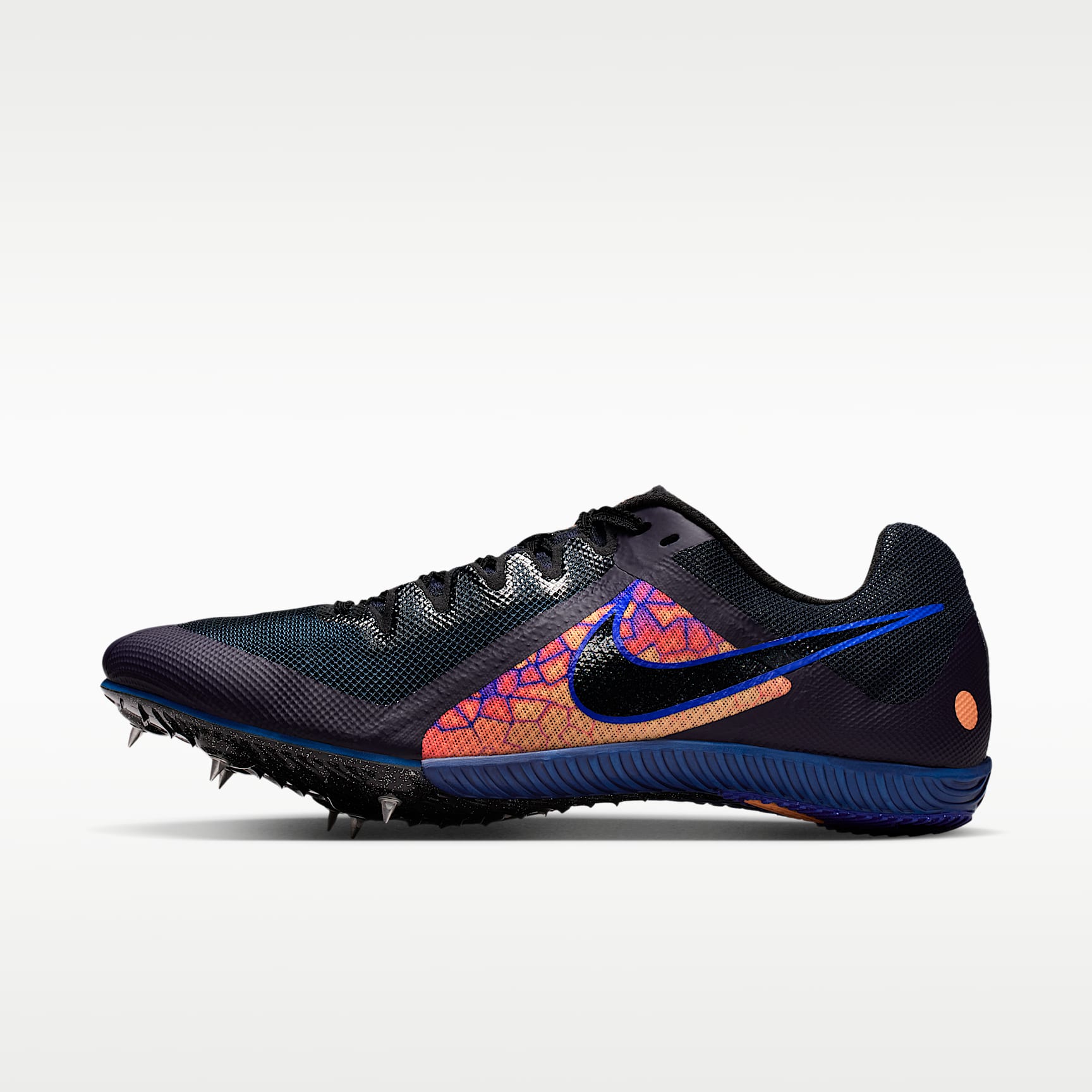 Nike Zoom Rival Multi Glam Mehrkampf-Leichtathletik-Spikes – Dark Obsidian/Orange Pulse/Indigo Burst/Schwarz