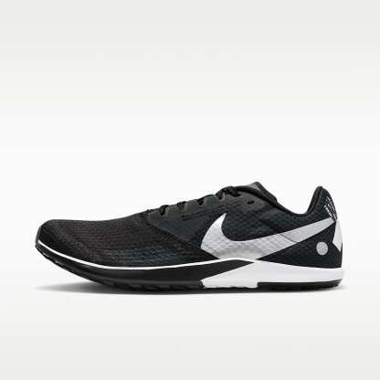Nike Zoom Rival Waffle 6 Straßen- und Cross-Country-Laufschuhe für Wettkämpfe – Schwarz/Dark Smoke Grey/Weiß/Metallic Silver