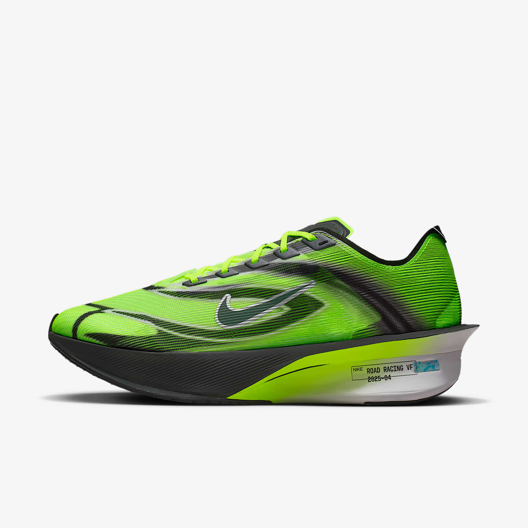 Nike Vaporfly 4 Straßenlaufschuh für Wettkämpfe (Herren) – Multi-Color/Volt/Weiß/Schwarz