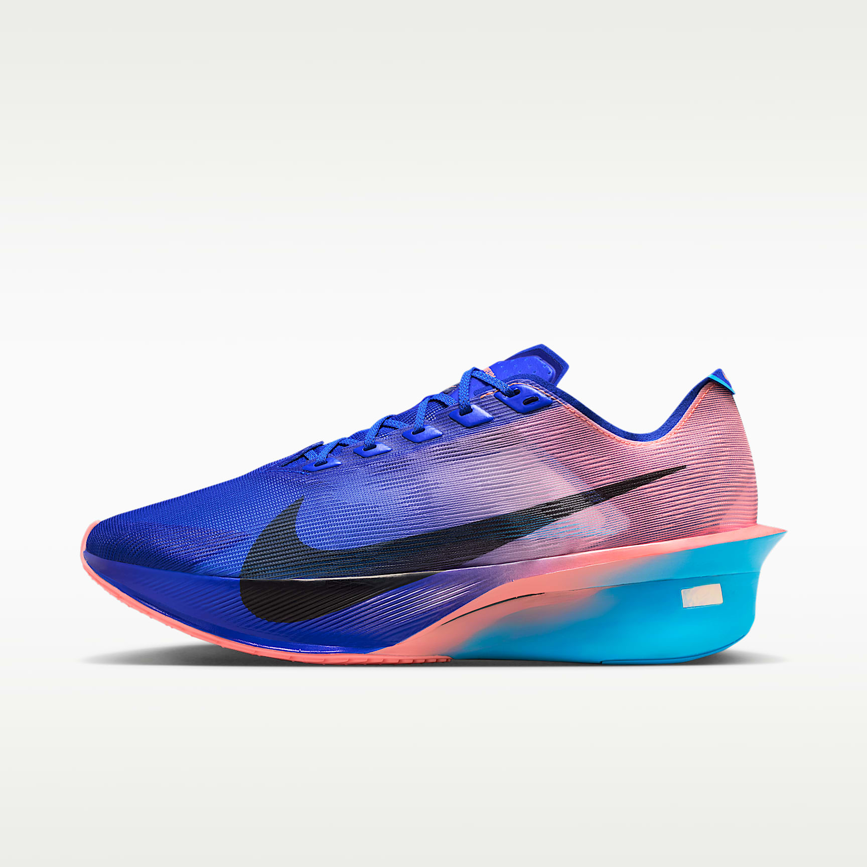 Nike Vaporfly 4 Straßenlaufschuh für Wettkämpfe (Herren) – Racer Blue/Blue Lightning/Atomic Pink/Weiß