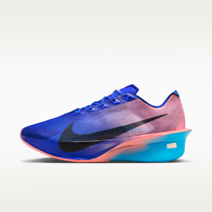 Nike Vaporfly 4 Straßenlaufschuh für Wettkämpfe (Herren) – Racer Blue/Blue Lightning/Atomic Pink/Weiß