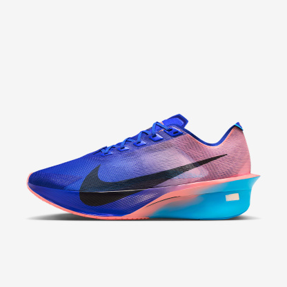 Nike Vaporfly 4 Straßenlaufschuh für Wettkämpfe (Herren) – Racer Blue/Blue Lightning/Atomic Pink/Weiß