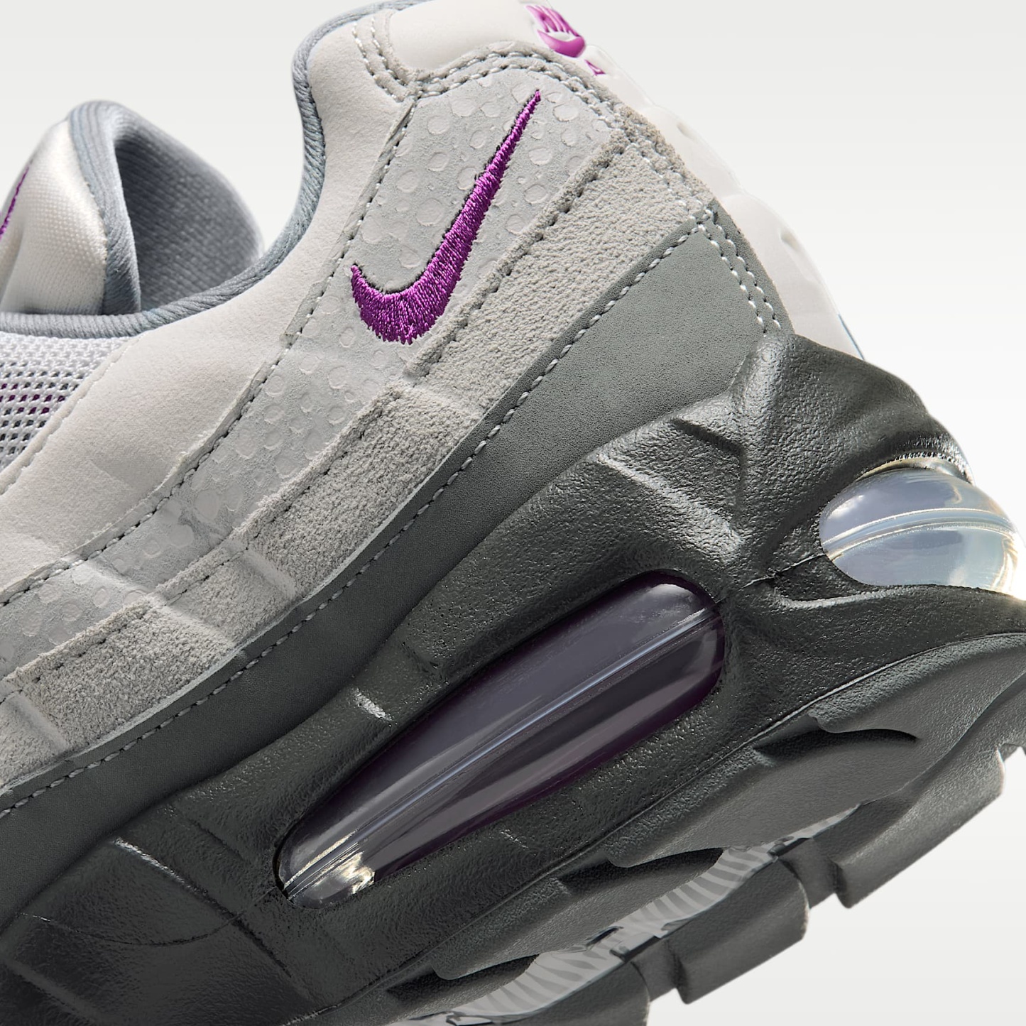 Nike Air Max 95 Big Bubble Schuh (Damen) – Cool Grey/Light Smoke Grey/Vast Grey/Bold Berry