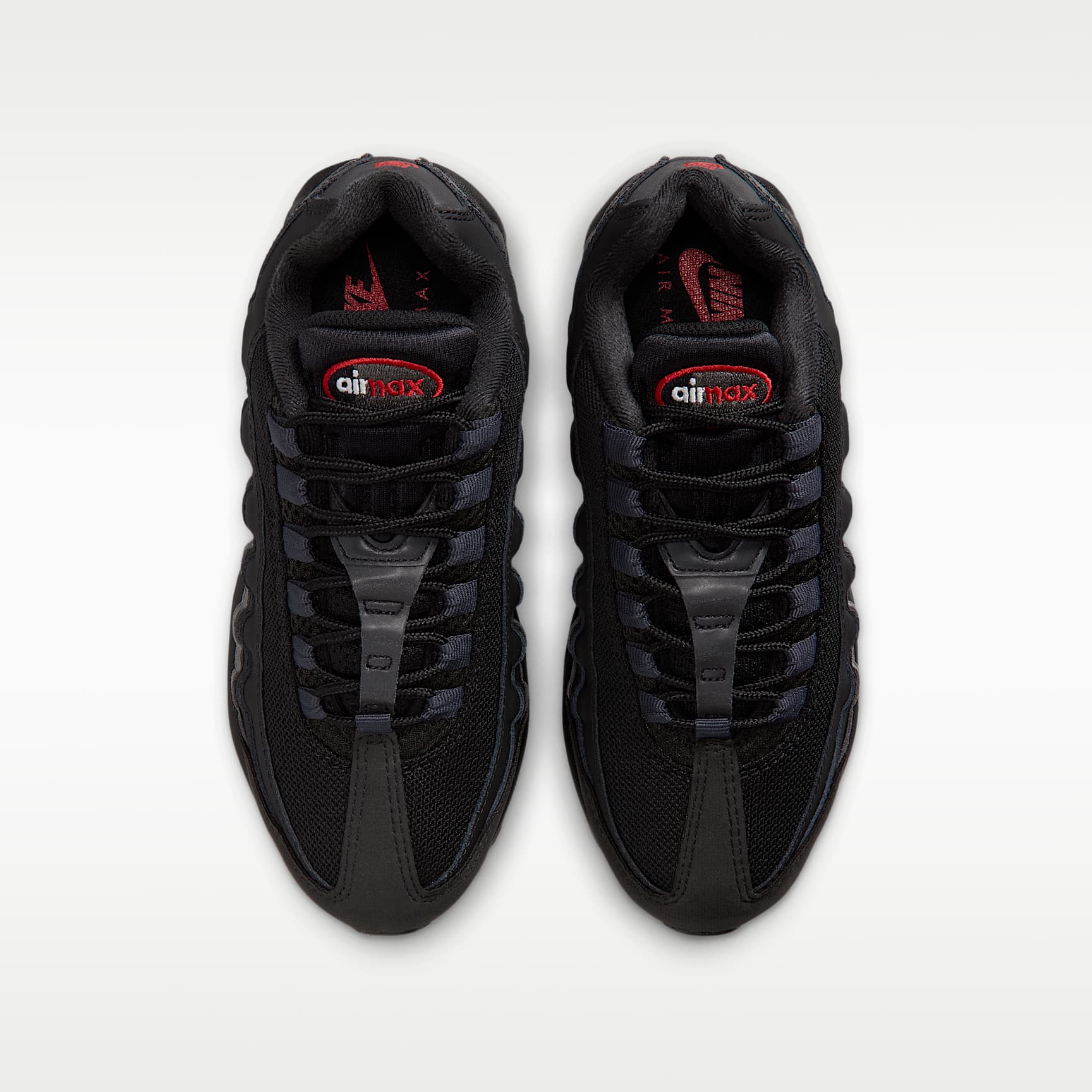 Nike Air Max 95 Big Bubble Schuh (ältere Kinder) – Schwarz/Anthracite/Iron Grey/University Red