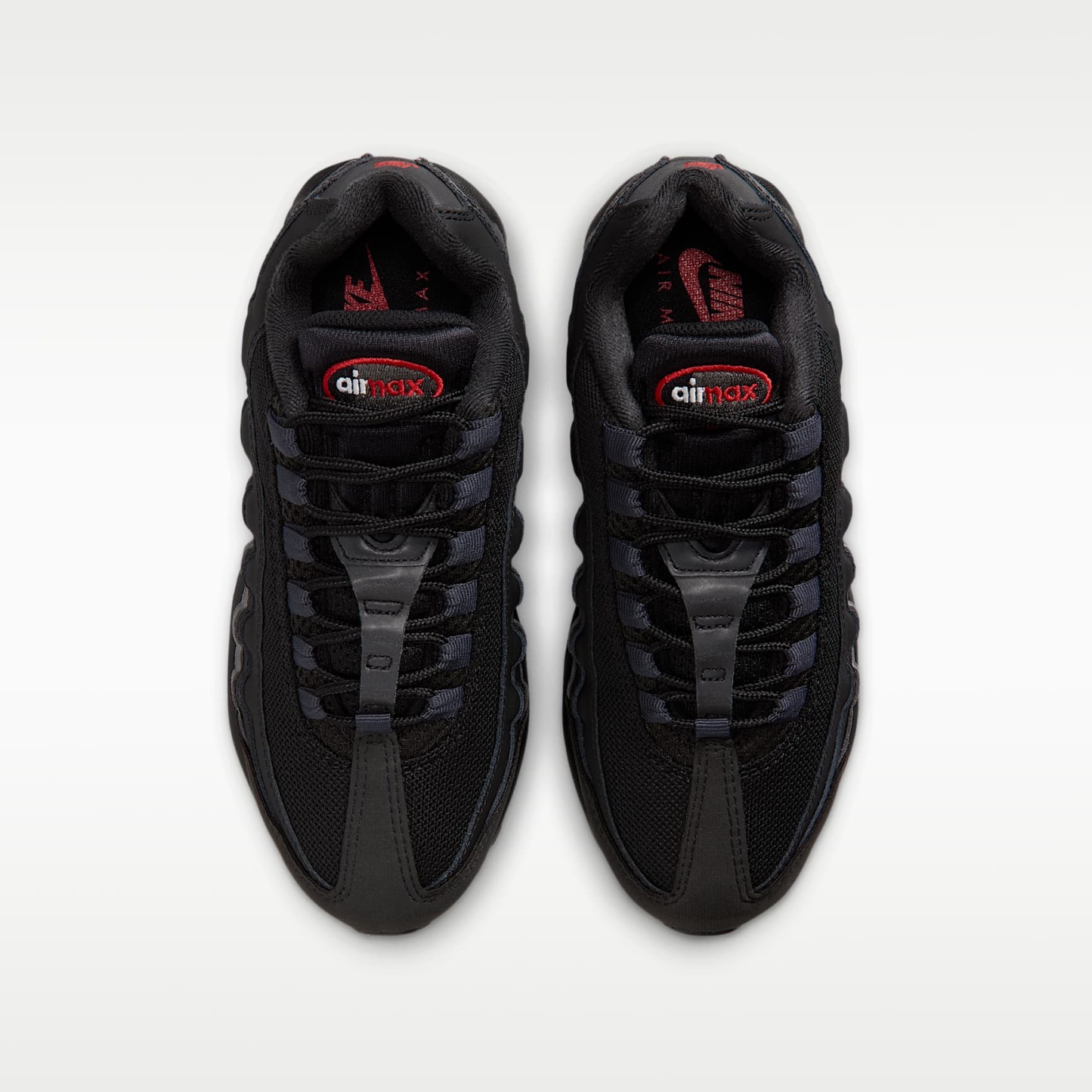 Nike Air Max 95 Big Bubble Schuh (ältere Kinder) – Schwarz/Anthracite/Iron Grey/University Red